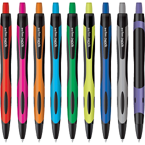 Spoko Active długopis kulowy, niebieski wkład, 0,5 mm 1 szt. różne kolory