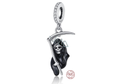 Zawieszka ze srebra 925 Śmierć z kosą, charms do bransoletki Halloween