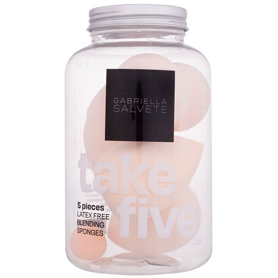 Gabriella Salvete Take Five měkká houbička pro pohodlnou aplikaci make-upu béžová 5 kusů