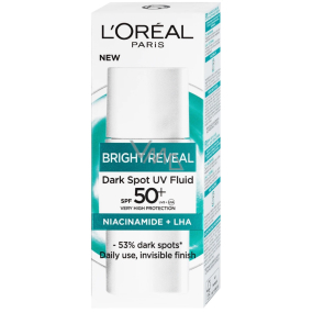 Loreal Paris Bright Reveal SPF 50+ dzienny fluid do korekcji ciemnych plam 50 ml