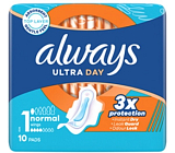 Always Ultra Day Normal podpaski higieniczne z skrzydełkami 10 sztuk