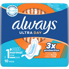 Always Ultra Day Normal podpaski higieniczne z skrzydełkami 10 sztuk