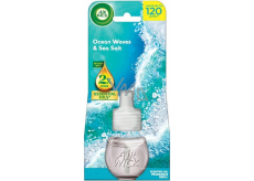 Air Wick Essential Oils Ocean Waves & Sea Salt - Ocean i sól morska, elektroniczny odświeżacz zapachowy uzupełnienie 19 ml