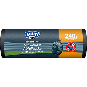Swirl Profi worki na odpady budowlane 240 l, 100 × 125 cm, 36 µ, 5 sztuk