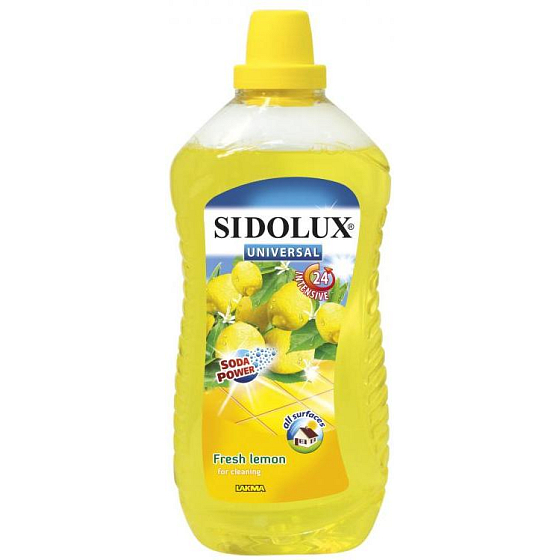 Sidolux Universal Soda Svěží citron mycí prostředek na všechny omyvatelné povrchy a podlahy 1 l