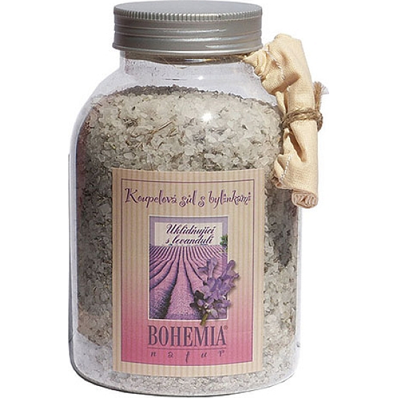 Bohemia Gifts Lawenda z ziołami Uspokajająca sól do kąpieli 1,2 kg