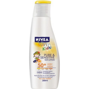 Nivea Sun Kids Pure & Sensitive OF50+ mleko do opalania dla dzieci 200 ml