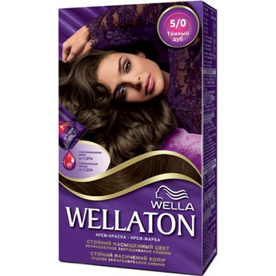 Wella Wellaton krémová barva na vlasy 5/0 Světle hnědá