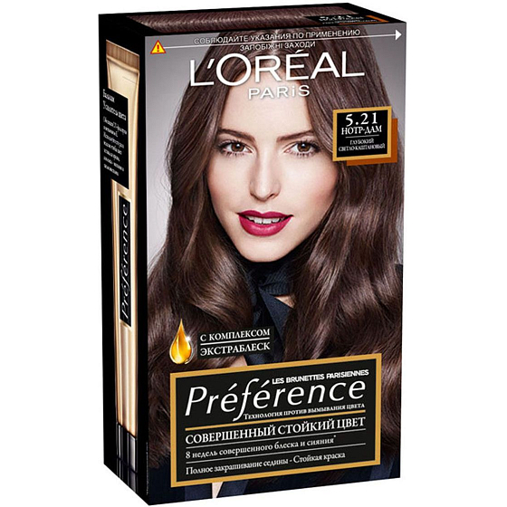Loreal Paris Préférence Récital barva na vlasy 5.21 L étoile intenzivní světle hnědá duhová