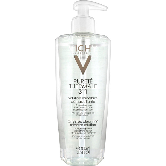 Vichy Pureté Thermale 3v1 Micelární voda 400 ml