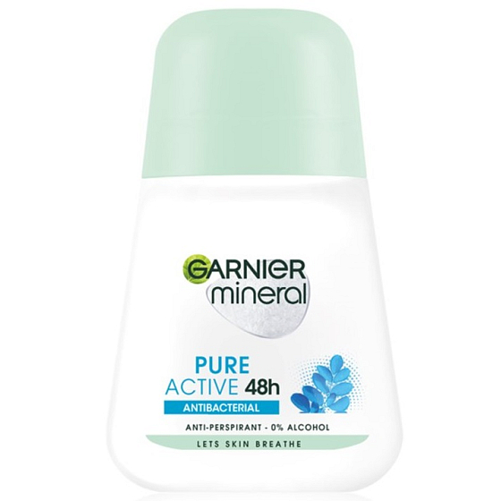 Garnier Mineral Pure Active Antybakteryjny 48h kulkowy antyperspirant dezodorant roll-on dla kobiet 50 ml