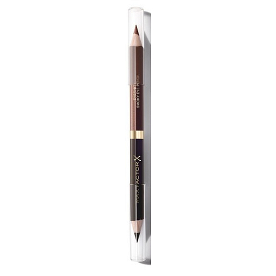 Max Factor Eyefinity Smoky oboustranná tužka na oči Charcoal + Brushes Copper