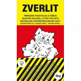 Zverlit Podestylka ekologiczna czerwona dla kotów i gryzoni z wiórkami grubymi 6 kg