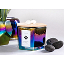 DW Home Charcoal & Smoke - Dřevěné uhlí a kouř vonná svíčka ve skle se dvěma knoty a víčkem střední 258,55 g