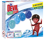 Dr. Devil WC Push Pull Gel Polar Aqua blok WC bez koszyka, 2 × 20 g