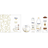 Dove Beauty For All Nourishing Silk sprchový gel 250 ml + Invisible Dry antiperspirant deodorant sprej 150 ml + Anti Frizz šampon na vlasy 250 ml + Silky krém 300 ml, kosmetická sada