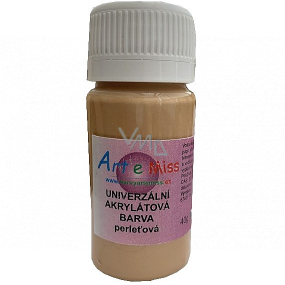 Art e Miss Uniwersalna farba akrylowa perłowa 23 Jasny brąz 40 g