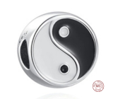 Charm Srebrna 925 Jin i Jang, koralik na bransoletkę symbol