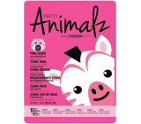MasqueBar Pretty Animalz Różowa Zebra tekstilna maska nawilżająca 21 ml