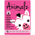 MasqueBar Pretty Animalz Różowa Zebra tekstilna maska nawilżająca 21 ml
