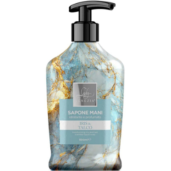 Lady Venezia Iris & Talco - Iris i puder płynne mydło 500 ml dozownik