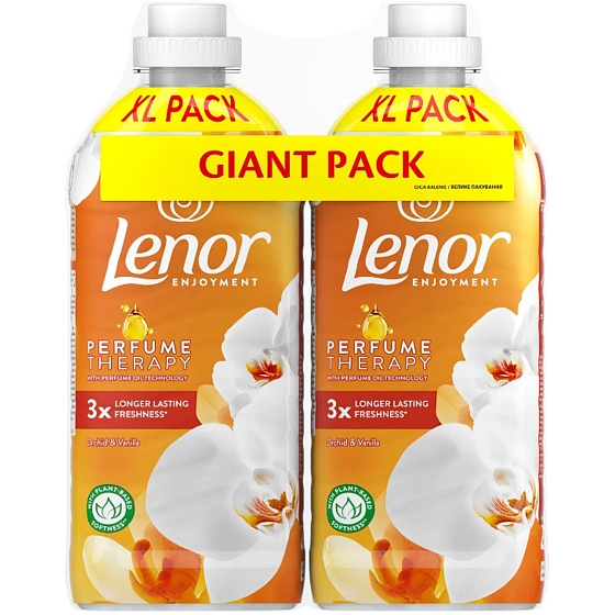 Lenor Wanilia Orchidea & Złoty Bursztyn orchidea, wanilia i bursztyn płyn do płukania 2 x 48 dawek, duopack