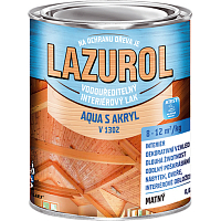Lazurol Aqua S Akryl mat lak na dřevo V1302, 0,6 kg
