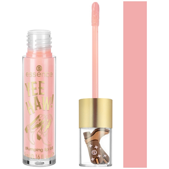 Essence YEE HAW! olej na rty Plumping, odstín 01 It's Me, Howdy! Boots On, Carry On!, 5 ml