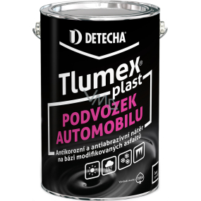 Tlumex Plast antykorozyjna farba do samochodów i podwozi, czarna, 4 kg