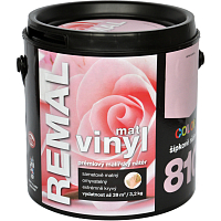 REMAL Vinyl Color mat zmywalna farba na ścianę, 810 różowy, 3,2 kg