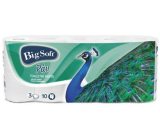 Big Soft Páv Toaletní papír 3vrstvý, 10 ks