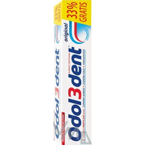 Odol3dent Original zubní pasta 100 ml 33% gratis