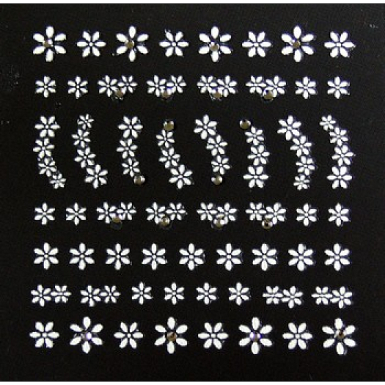 Absolute Cosmetics Nail Art samolepicí nálepky na nehty 3DS19 1 aršík