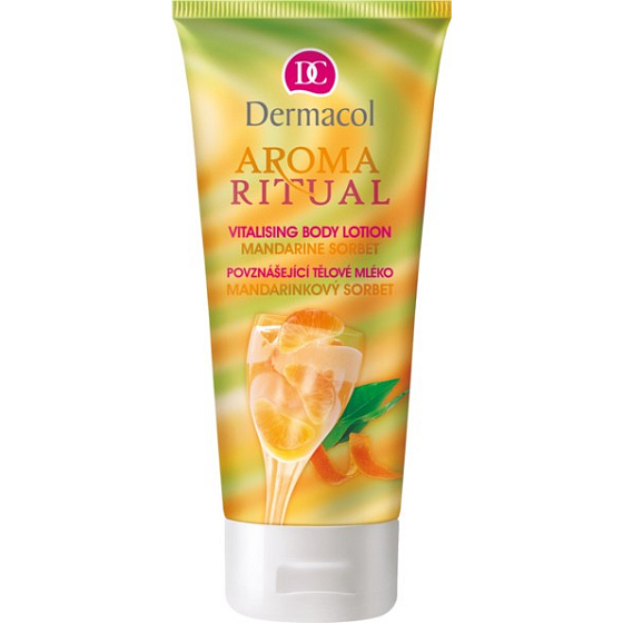 Dermacol Aroma Ritual Mandarinkový sorbet Povznášející tělové mléko 200 ml