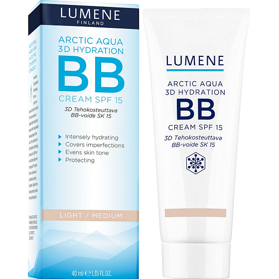 Lumene Arctic Aqua 3D Hydration SPF15 BB Cream Hydratační Light/Medium 40 ml