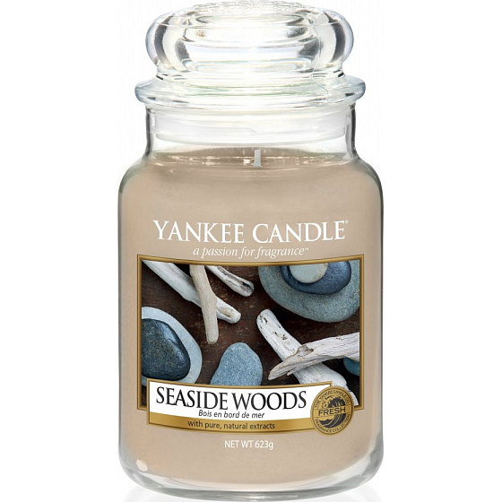 Yankee Candle Seaside Woods - Drewno morskie zapachowa świeca Classic duża szklana 623 g