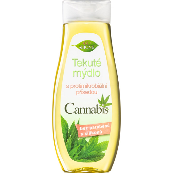 Bione Cosmetics Cannabis tekuté mýdlo s protimikrobiální přísadou 300 ml