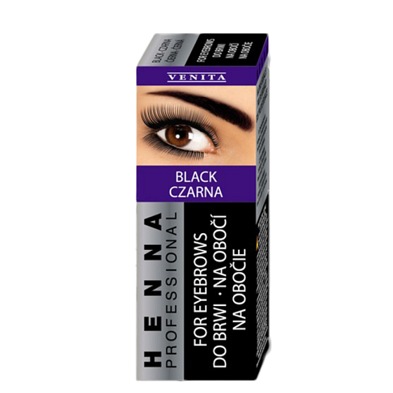 Venita Henna Profesional krémová barva na obočí Czarny 1.0 Czarny 2,5 g