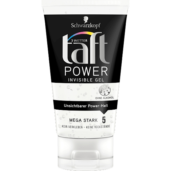 Taft Power Invisible mega silná fixace gel na vlasy 150 ml