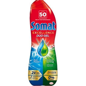Somat Excellence Anti-Grease gel do myčky zaručí perfektní čistotu a zářivý lesk 50 dávek 900 ml