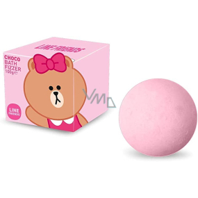 Line Friends Choco musująca kula do kąpieli z truskawkowym aromatem 100 g