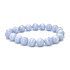 Bransoletka z chalcedonu elastyczna, kamień naturalny, kuleczka 10 mm / 16 - 17 cm, jakość AA, kamień miłości, radości