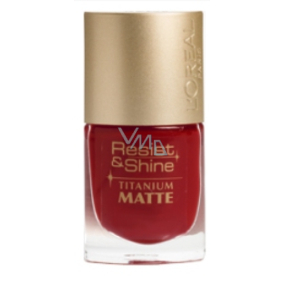 Loreal Paris Resist & Shine Titanium lak na nehty 500 Rouge Scarlet 9 ml