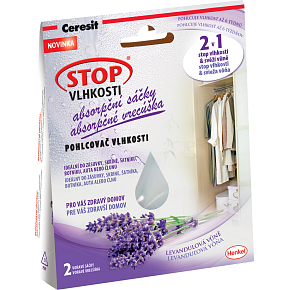Ceresit Stop Wilgoci 2w1 worki absorbujące lawenda, 2× 50 g
