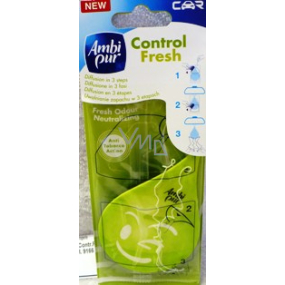 Ambi Pur Car Control Fresh Odour Neutralizing osvěžovač vzduchu závěsný 7 ml Ambi Pur Car Control Fresh Odour Neutralizing osvěžovač vzduchu závěsný 7 ml