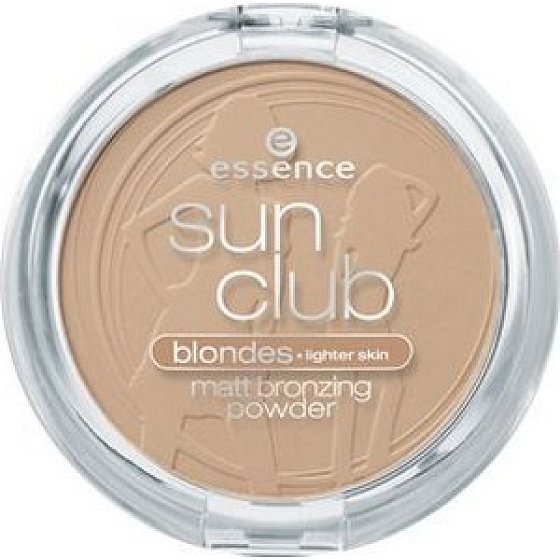 Essence Sun Club Blondes matujący brązujący puder 01 Natural 15 g