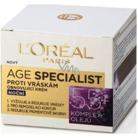 Loreal Paris Age Specialist 55+ nocny krem przeciw zmarszczkom 50 ml