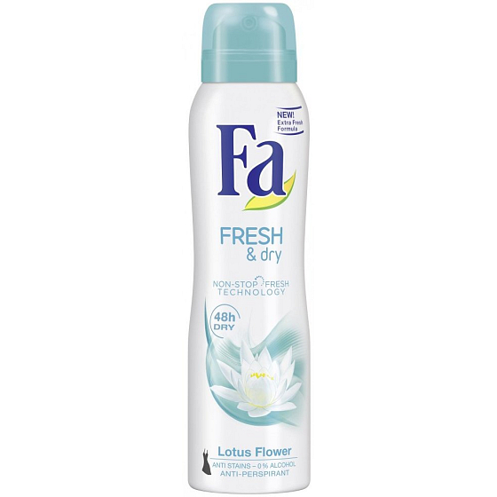 Fa Fresh & Dry Lotus Flower antiperspirant deodorant sprej pro ženy 150 ml