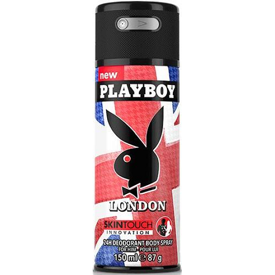 Playboy London SkinTouch deodorant sprej pro muže 150 ml