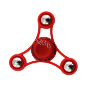 Fidget Spinner Gyro s kuličkami antistresová vychytávka červený 6,5 x 6,5 cm Fidget Spinner Gyro s kuličkami antistresová vychytávka červený 6,5 x 6,5 cm